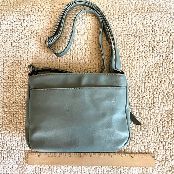 NWOT Rosetti Blue Small Crossbody Purse * Silver Accents * Multiple Pockets - Picture 8 of 9